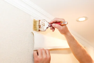 Pose de papier peint à Saint-Étienne-de-Lisse — revêtements muraux et toiles de verre